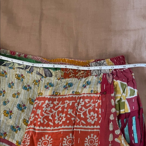 Kantha Quilted Wide Leg Pants - Picture 3 of 9